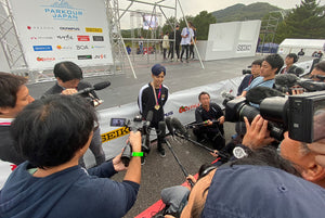 第一回パルクール日本選手権、フリースタイル初代王者は朝倉 聖(20)。